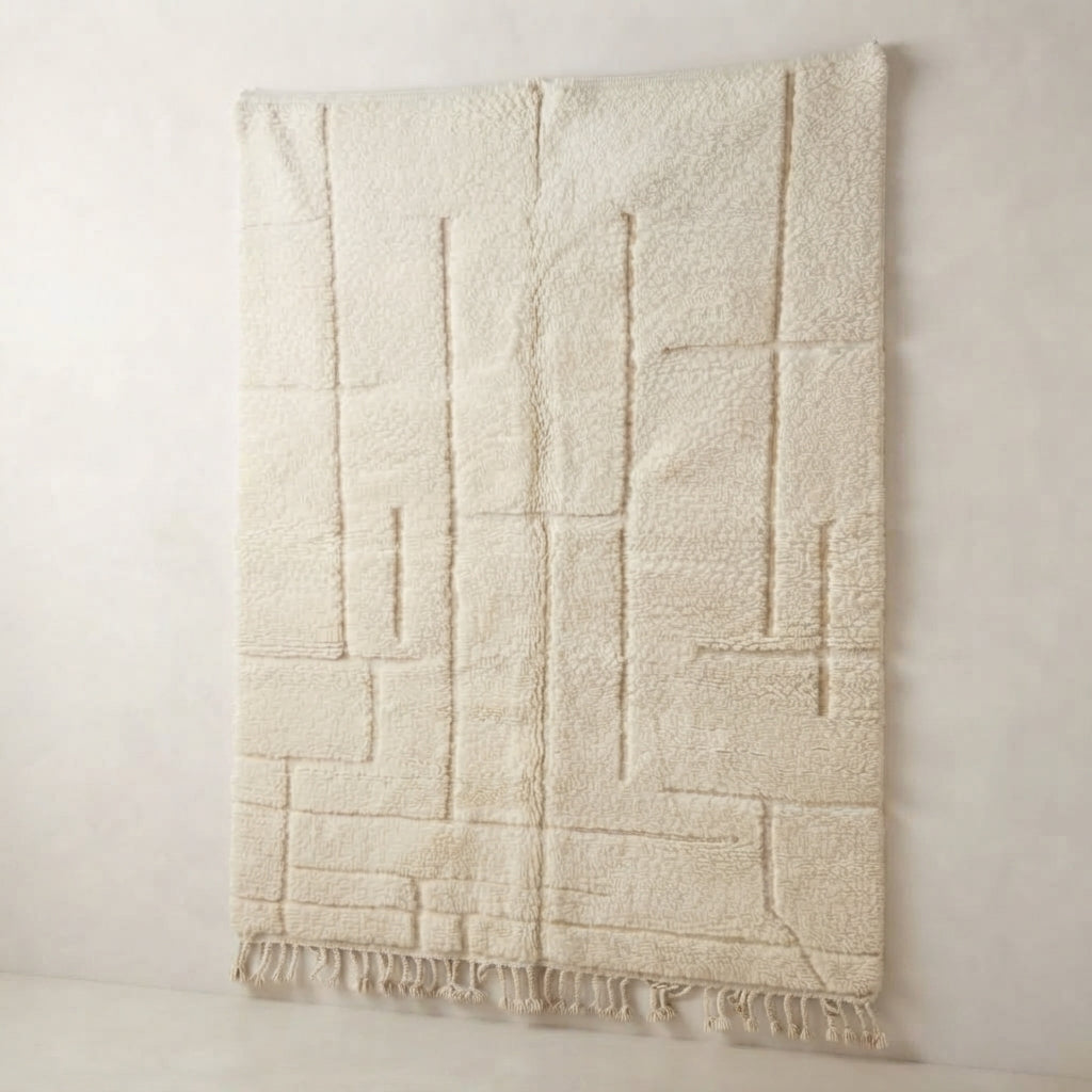 Authentic Moroccan Beni Ourain Wool Rug | 250 × 150 cm