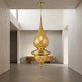 Moroccan perforated brass pendant chandelier 100 cm by Chabichi – image 1