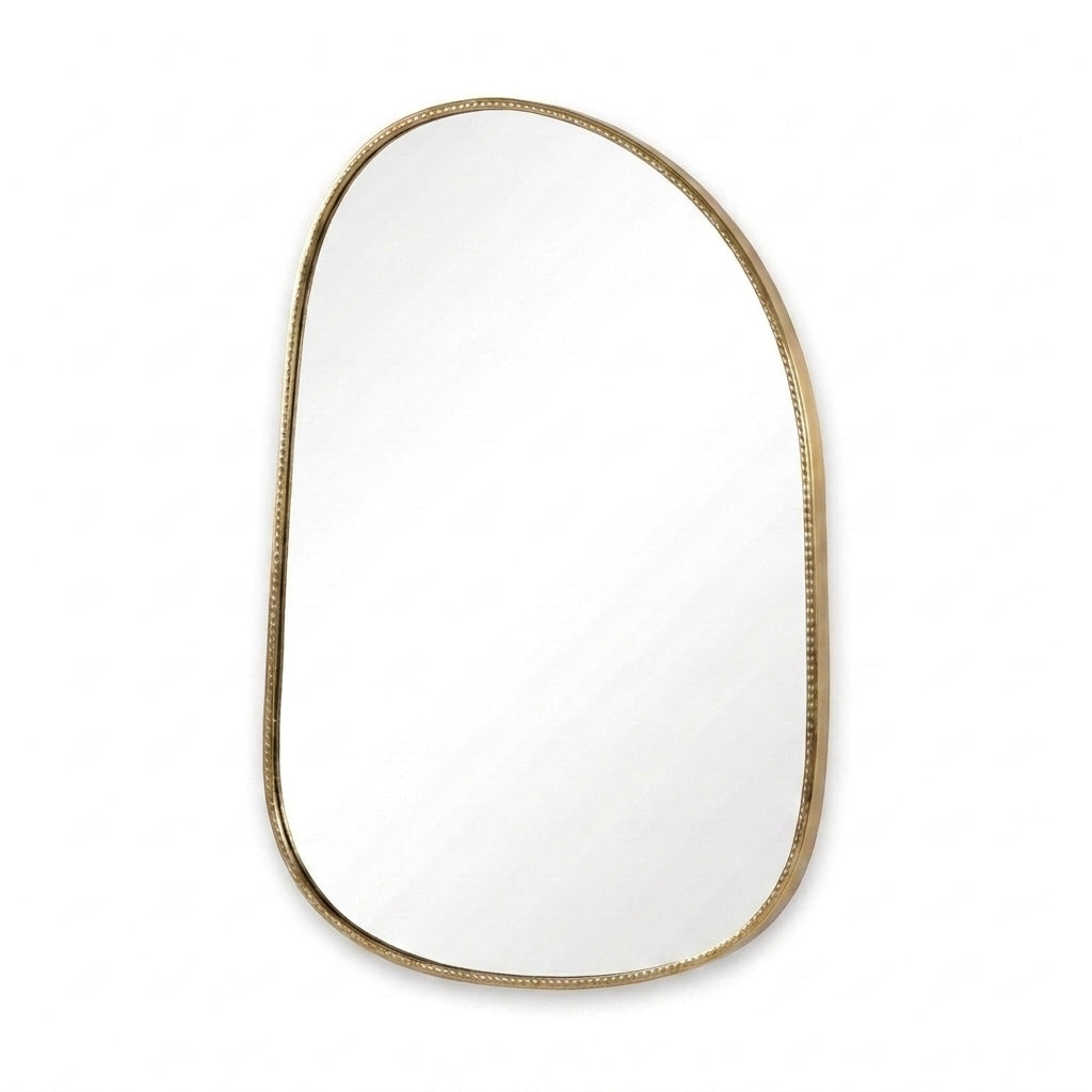 Moroccan Retro Brass Mirror — Nour