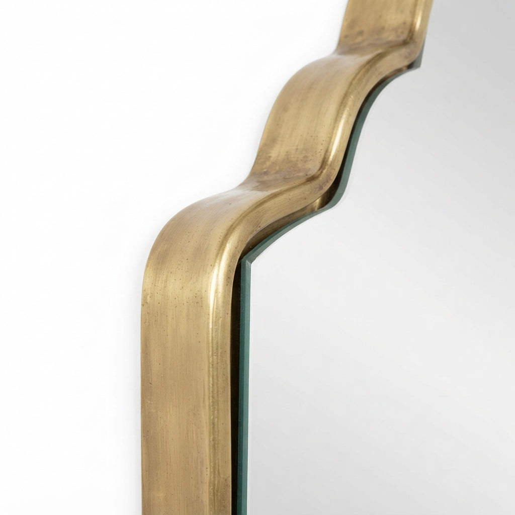 Moroccan Brass Mirror 120 × 60 cm | Chabichi