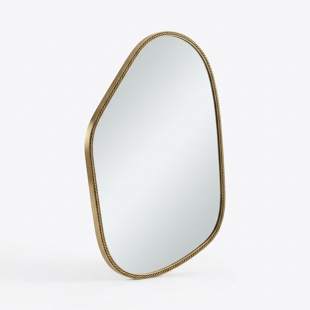 Moroccan Pebble Brass Mirror