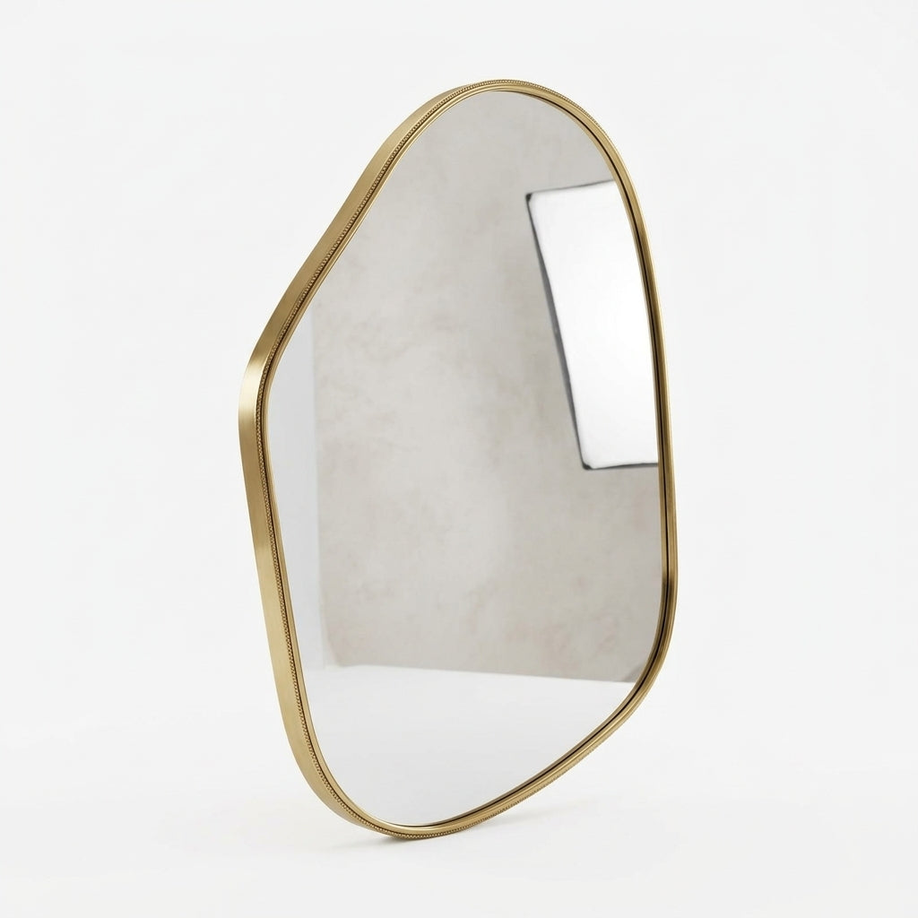 Moroccan Pebble Brass Mirror