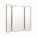 Moroccan Trifold Brass Mirror 70 × 75 cm | Chabichi
