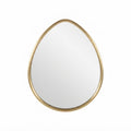 Moroccan Large Brass Egg Mirror