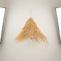Handwoven Moroccan Palm Leaf Pendant | Natural Fiber