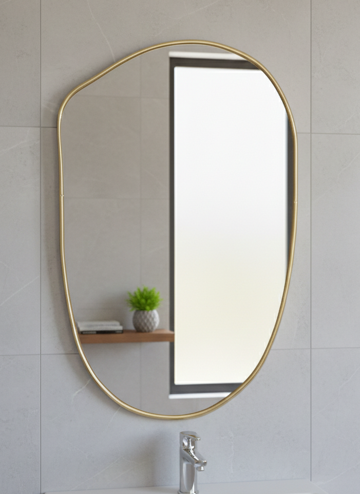 Luxury Moroccan Style Gold Framed Mirror - Premium Home Decor by Chabichi