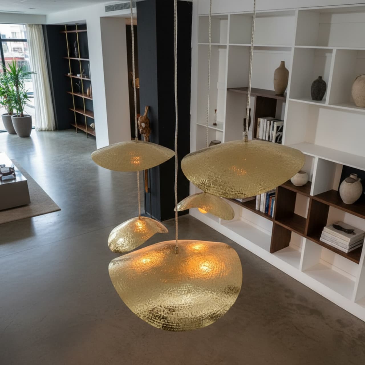Handcrafted Moroccan Brass Pendant Light | Sculptural Chandelier