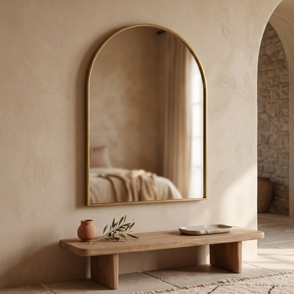 Moroccan Door-Arch Brass Mirror