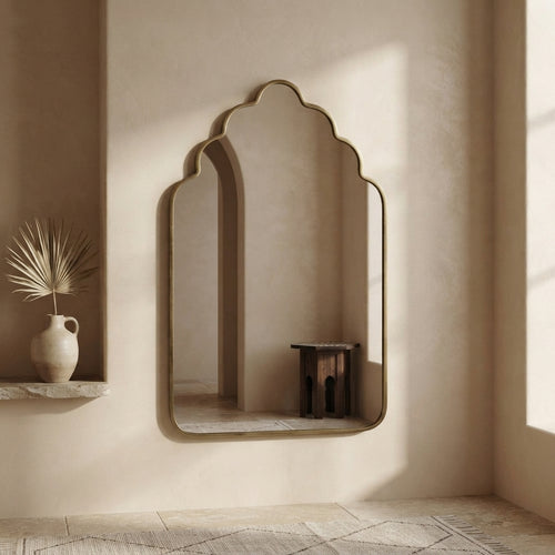 Moroccan Brass Mirror 120 × 60 cm | Chabichi