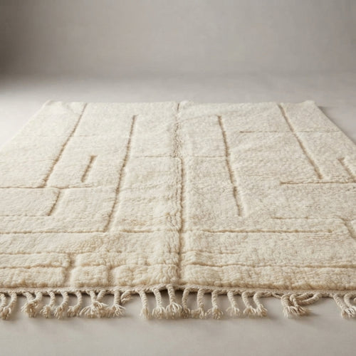 Authentic Moroccan Beni Ourain Wool Rug | 250 × 150 cm