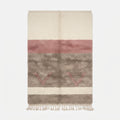 Handcrafted Moroccan Wool Rug, Dusty Rose & Grey Color Block, 161 x 110 cm