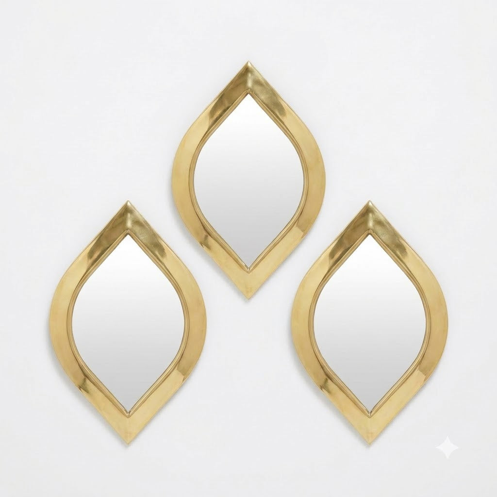 Mini Moroccan Brass Mirror — Eye — 10 cm