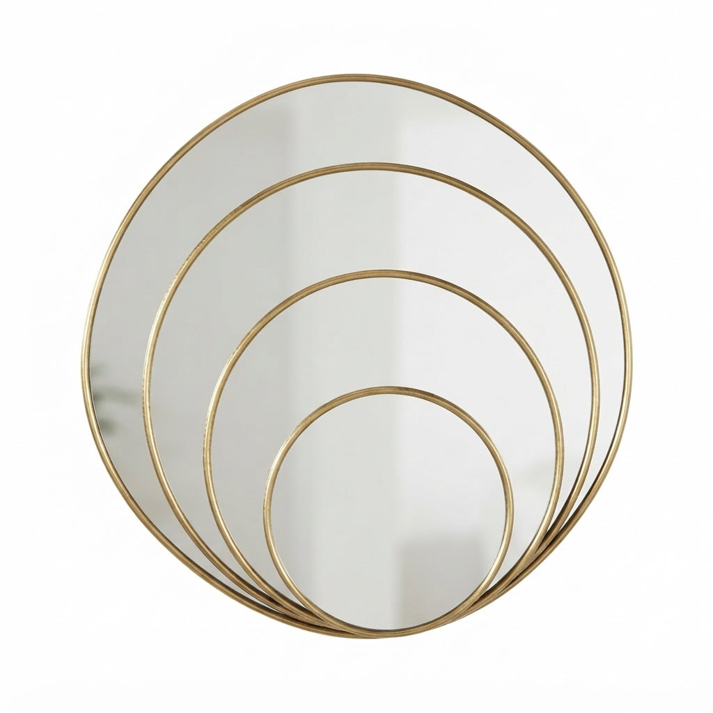 Atlas Halo — Handcrafted Moroccan Brass Mirror