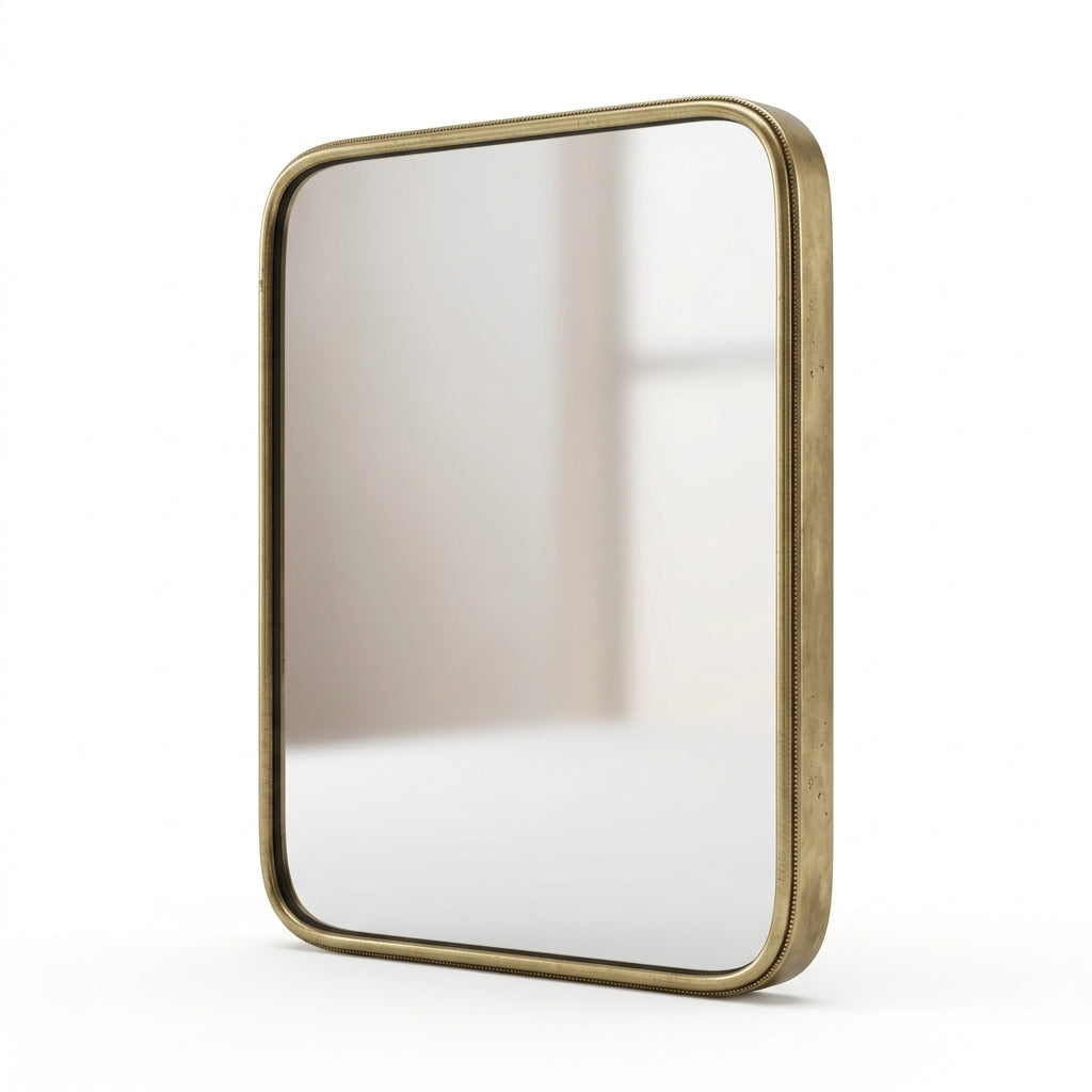 Gold-Framed Rectangular Mirror | Chabichi