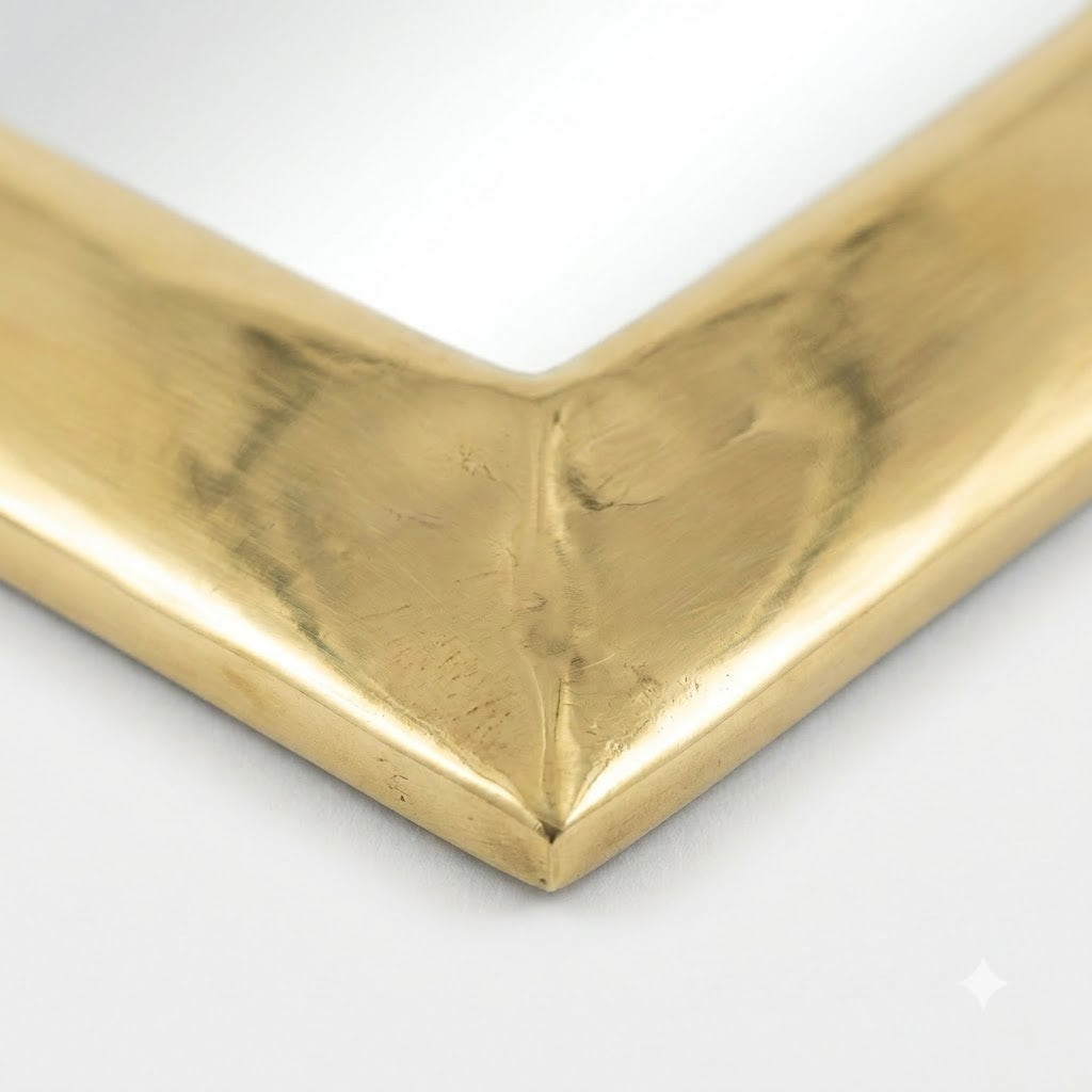 Mini Moroccan Brass Mirror — Arch — 10 cm