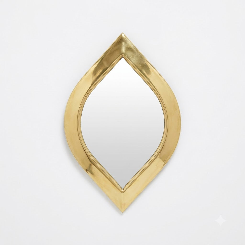Mini Moroccan Brass Mirror — Eye — 10 cm
