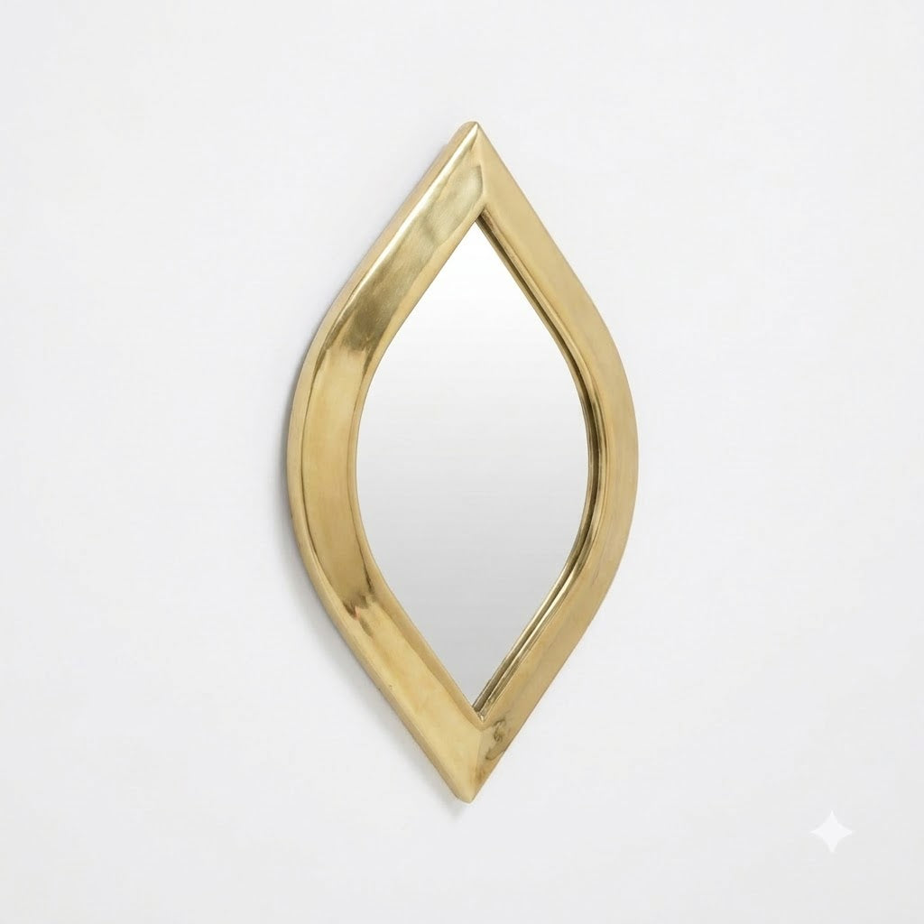 Mini Moroccan Brass Mirror — Eye — 10 cm