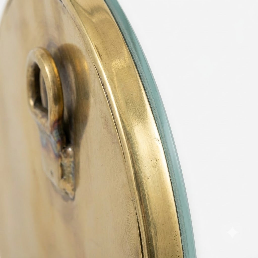 Mini Moroccan Brass Mirror — Arch — 10 cm